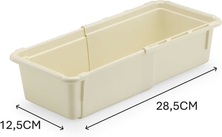 MallArt® Sürgülü Plastik Çekmece Düzenleyici – 3 Farklı Boy Seçeneğiyle Çok Amaçlı Organizer, Makyaj, Mutfak ve Ofis İçin Pratik Saklama Kutusu (NO:2)