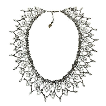 Uretti - Özlem 9422 5099 El Yapımı Şık Kum Boncuk Yaka Kolye