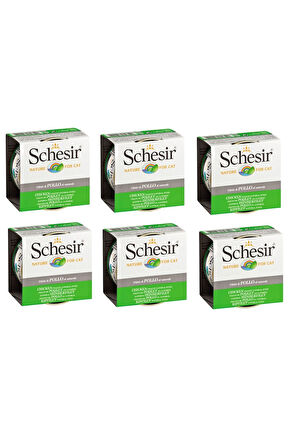 Schesir Tavuklu Naturel Kedi Konservesi 85 Gr. X 6 Adet