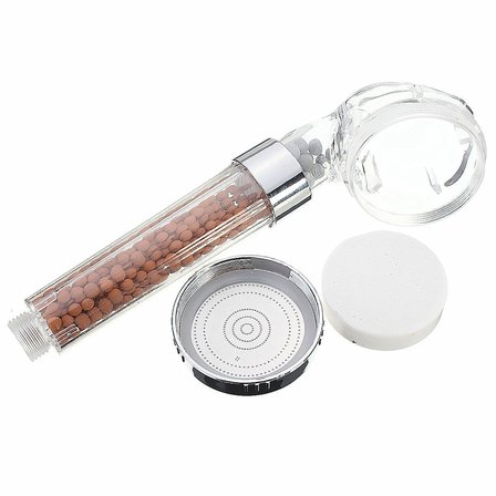 %50 Su Tasarruflu ve Arıtmalı Doğal Taşlı Banyo El Duş Başlığı (2)