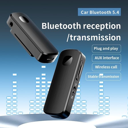 Coverzone Bluetooth 5.4 Kablosuz Ses Verici ve Alıcı M18 – TX RX AUX Adaptör, TV PC Araç Hoparlör için Wireless Audio Transmitter Receiver, Type-C Şarjlı 150mAh | M18