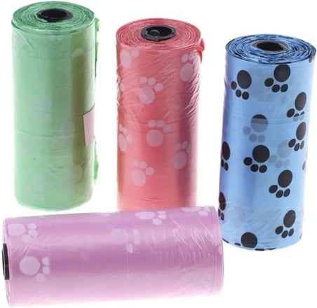 Köpek Kaka Poşeti Seti, Dayanıklı Atık Torbaları, Çevre Dostu Pet Tuvalet Çözümü (12 Rulo 180 Torba)