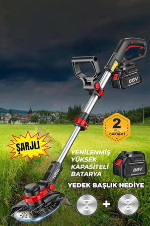 ROBO Şarjlı Çim Biçme Makinesi Tırpan 88v