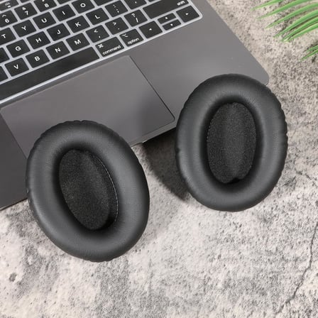 Kingston HyperX Cloud II / Cloud 2 / Cloud 1 için Profesyonel Suni Deri Yedek Yastıklar, Daha Fazla Konfor ve Dayanıklılık İçin Yüksek Kaliteli Hafızalı Köpük Kullanır (Protein Pili-Siyah)