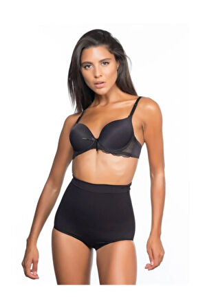 Lazer Kesim Slip Korse Siyah 2813