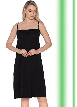 İP ASKILI FLAMLI / PAMUKLU KISA KOMBİNEZON