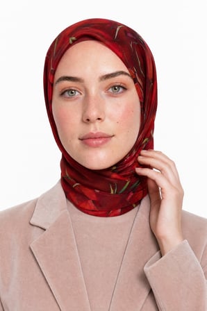 Sienna Desen Hebei İpek Eşarp