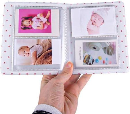 Instax Moment Polakart Fotoğraf Albümü - 65 Kapasite - 6X9 Ebat (BEYAZ)