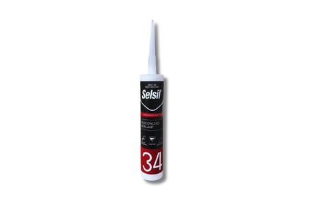 Selsil Silikonize Mastik Beyaz 450gr