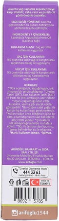 Lavanta Yağı 20ml %100 Saf Lavender Oil Pure Lavandula Angustifolia Herb Oil