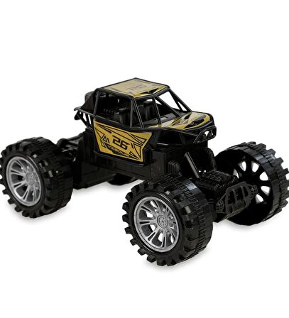 Rock Crawler Off-Road Metal Görünüm,Yarım Fonksiyonlu U/K Dağda, Çölde, Kayada Giden Buggy Jeep 1:22