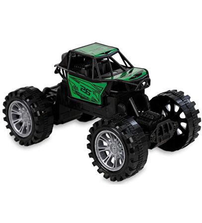 Rock Crawler Off-Road Metal Görünüm,Yarım Fonksiyonlu U/K Dağda, Çölde, Kayada Giden Buggy Jeep 1:22