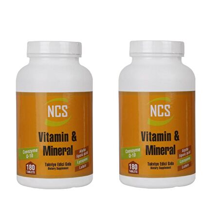 NCS VİTAMİN MİNERAL MULTİVİTAMİN COENZYME ALPHA LİPOİC 2 Kutu