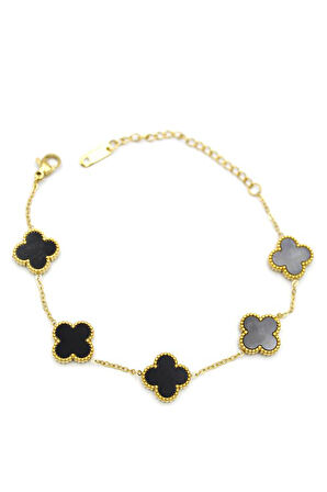 VC Yonca Bileklik - Siyah