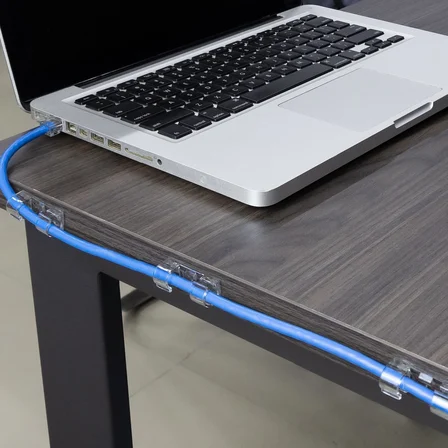Yapışkanlı Kablo Klipsi Seti – Kablo Düzenleyici, Masaüstü ve Duvar için Kablo Tutucu, Kablo Sabitleyici – Ev Ofis Kablo Yönetimi, USB, Şarj, Ethernet, Fare için Uygun (40)
