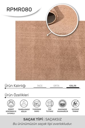 ANATOLIA HALI/Pars-KAHVE-Premium Kadifemsi Halı Oturma Odası-Salon