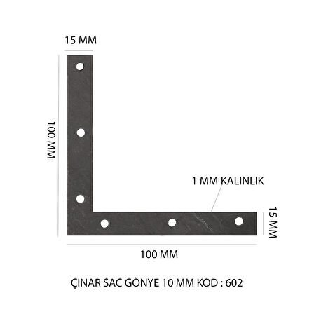 ÇINAR SAC GÖNYE 10 MM KOD:602