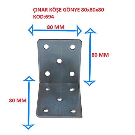 ÇINAR KÖŞE GÖNYE 80x80x80 KOD:694