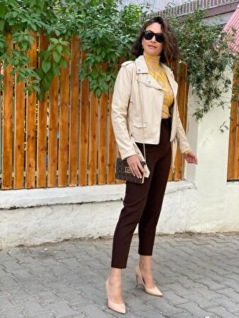 FLATOLU KUMAŞ PANTOLON