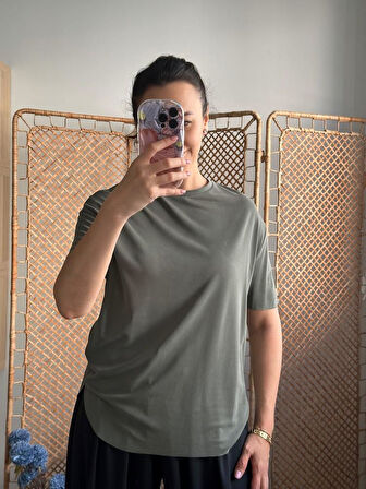 BİSİKLET YAKA MODAL BASIC TSHIRT