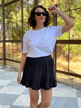 PİLİSELİ ŞORTLU ETEK