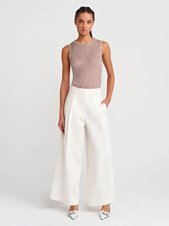 TRANSPARAN KOLSUZ TRİKO BLUZ