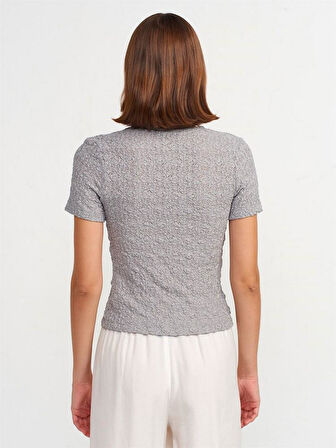 ÖNDEN BAĞLAMALI DANTELLİ BLUZ