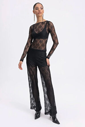 KISA ASTARLI DANTEL PANTOLON