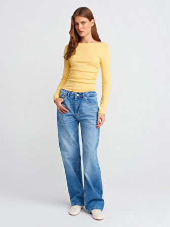 BÜZGÜLÜ KAYIK YAKA CROP