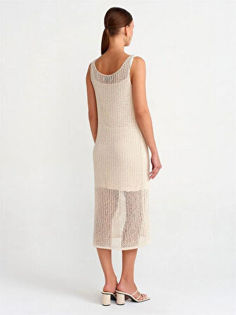 ASKILI ASTARLI AJURLU TRİKO ELBİSE