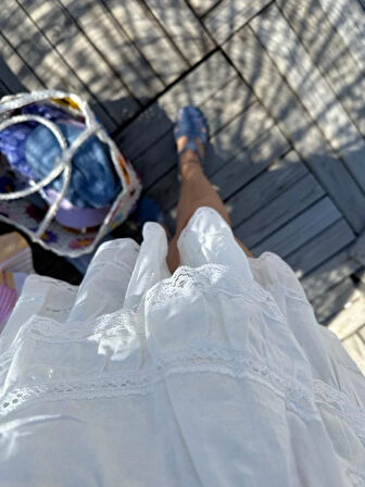 DANTELLİ ŞORTLU ETEK