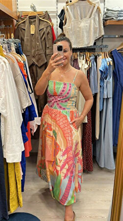 MİDİ BOY BOLON ELBİSE