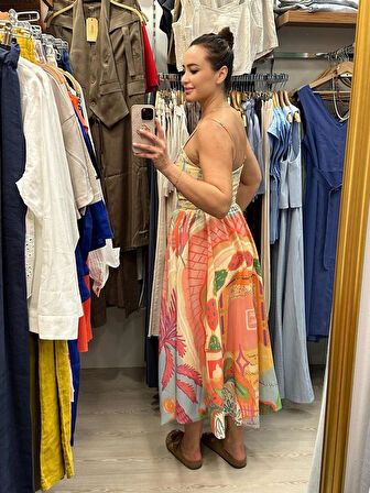 MİDİ BOY BOLON ELBİSE