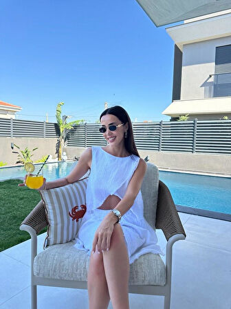 MÜSLİN KUMAŞ ŞORT ETEKLİ TAKIM