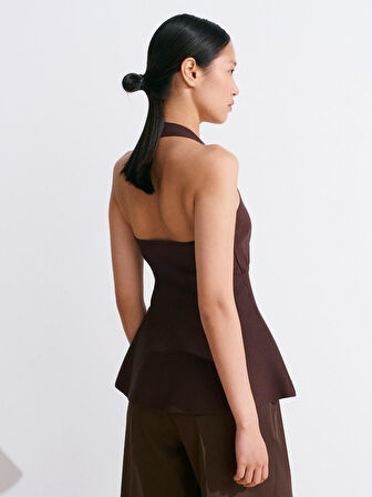 METAL DETAYLI TRİKO BLUZ