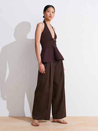 METAL DETAYLI TRİKO BLUZ