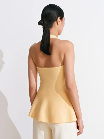 METAL DETAYLI TRİKO BLUZ