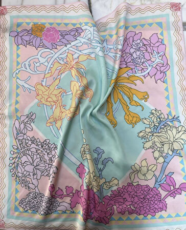 RENKLİ DESENLİ FULAR