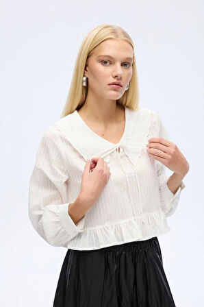 BEBE YAKA FIRFIRLI BLUZ