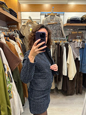 KIRÇILLI ETEKLİ CEKETLİ TAKIM