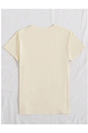 Unisex İtalyan Skyline Özel Tasarım Ön Baskılı Tasarım Tshirt