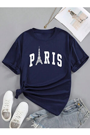 Unisex İtalyan Skyline Özel Tasarım Ön Baskılı Tasarım Tshirt