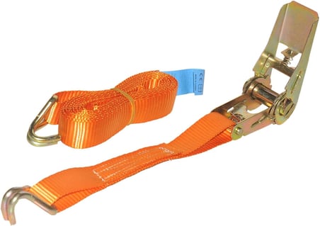 Safeset SG-27 25mm 1 İnç Spanzet 4 Mt Kolon Takım 400-800 KG Kaldırma 6 mm Çift J Kanca 1.1 Yük Gerdirme Halatı (2)