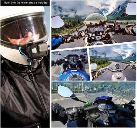 Honorall Tam Yüz Kask Çene Dağı Çene Tutucu Motosiklet Kask KayışıHero için 7/6/5/4/3 SJCAM sj5000 / 6000/7000Osmo Eylem XIAOYI Spor Eylem Kamera için Motosiklet