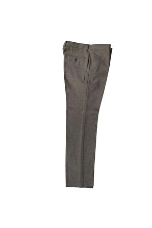 REGULAR KALIP DESENLİ POLİ VİSKON MEVSİMLİK KUMAŞ PANTOLON