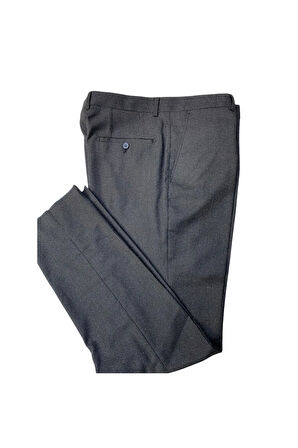 REGULAR KALIP DESENLİ POLİ VİSKON MEVSİMLİK KUMAŞ PANTOLON