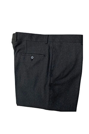 REGULAR KALIP DESENLİ POLİ VİSKON MEVSİMLİK KUMAŞ PANTOLON