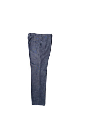 REGULAR KALIP DESENLİ POLİ VİSKON MEVSİMLİK KUMAŞ PANTOLON