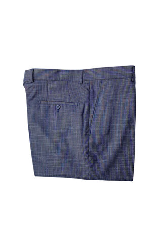 REGULAR KALIP DESENLİ POLİ VİSKON MEVSİMLİK KUMAŞ PANTOLON