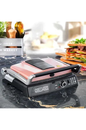 Schafer 2000 Watt 6 Dilim Kapasiteli Çıkarılabilir Plakalı Izgara ve Tost Makinesi